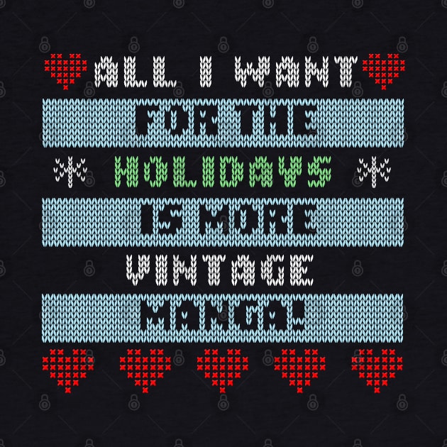 Vintage Manga Holiday Sweater by AnimeNostalgia